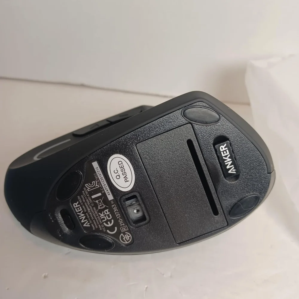 Anker A7852 2.4G Wireless Vertical Ergonomic Optical Mouse Gaming, 5 Buttons Blk